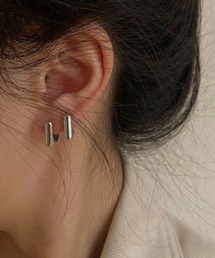 YU-KA:スクウェアミニフープピアス