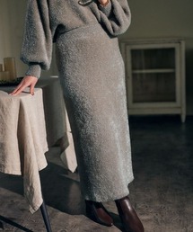 mysty woman | 【コスメヲタちゃんねるサラさんコラボ】スパークリングニットスカート 983468(スカート)