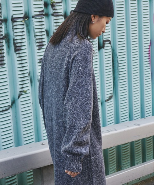 Auntie Rosa Holiday（アンティローザホリデー）の「ローゲージタートルニットワンピース（ワンピース・レディース・ブラック/グレー・FREE）」の20枚目の写真