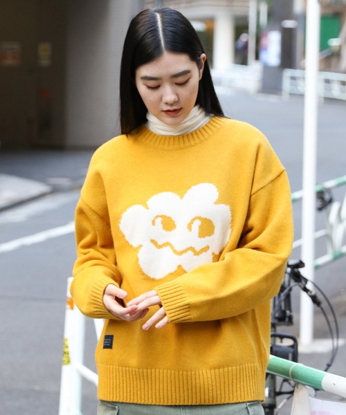 GROUNDWORK（グラウンドワーク）の「【UNISEX】GROUNDWORK／CLOUDニット 2985995（ニット/セーター・レディース・グレー/ピンク/イエロー/グリーン・MEDIUM/LARGE）」の7枚目の写真