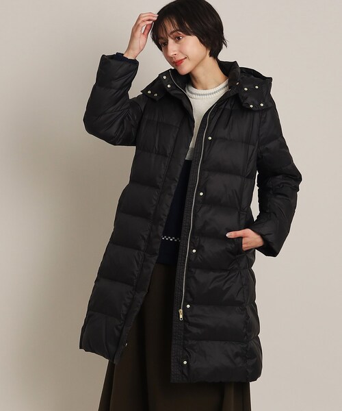 ALLIED FEATHER+DOWN（アライドフェザーダウン）の「◆ALLIED FEATHER DOWN （アライドフェザーダウン） 2WAYロングコート（S～L）（ダウンジャケット/コート・レディース・アイボリー/ブラック/キャメル・01/02/03）」の9枚目の写真