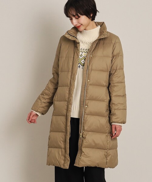 ALLIED FEATHER+DOWN（アライドフェザーダウン）の「◆ALLIED FEATHER DOWN （アライドフェザーダウン） 2WAYロングコート（S～L）（ダウンジャケット/コート・レディース・アイボリー/ブラック/キャメル・01/02/03）」の12枚目の写真