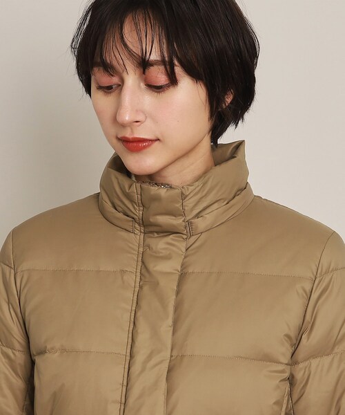 ALLIED FEATHER+DOWN（アライドフェザーダウン）の「◆ALLIED FEATHER DOWN （アライドフェザーダウン） 2WAYロングコート（S～L）（ダウンジャケット/コート・レディース・アイボリー/ブラック/キャメル・01/02/03）」の14枚目の写真