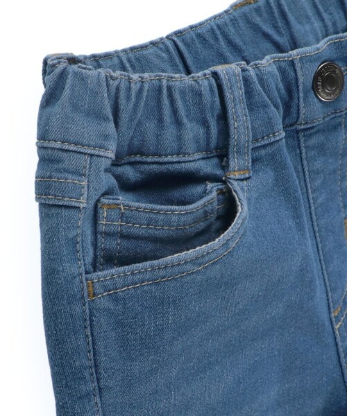 BRANSHES（ブランシェス）の「【フィットストレート/プレミアムストレッチ】裏起毛デニムロングパンツ（デニムパンツ・キッズ・ネイビー/ブルー/ブラック・150/160/90/120/110/130/140/100）」の7枚目の写真