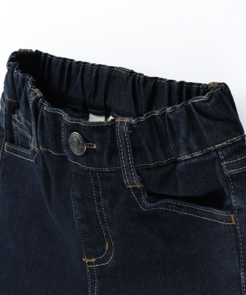 BRANSHES（ブランシェス）の「【フィットストレート/プレミアムストレッチ】裏起毛デニムロングパンツ（デニムパンツ・キッズ・ネイビー/ブルー/ブラック・150/160/90/120/110/130/140/100）」の16枚目の写真