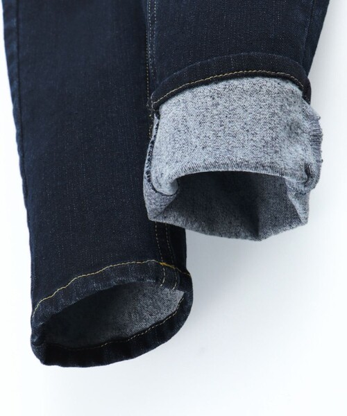 BRANSHES（ブランシェス）の「【フィットストレート/プレミアムストレッチ】裏起毛デニムロングパンツ（デニムパンツ・キッズ・ネイビー/ブルー/ブラック・150/160/90/120/110/130/140/100）」の19枚目の写真