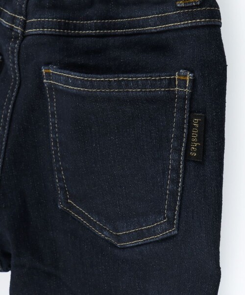 BRANSHES（ブランシェス）の「【フィットストレート/プレミアムストレッチ】裏起毛デニムロングパンツ（デニムパンツ・キッズ・ネイビー/ブルー/ブラック・150/160/90/120/110/130/140/100）」の20枚目の写真