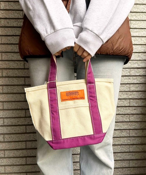 UNIVERSAL OVERALL(ユニバーサルオーバーオール)の「UNIVERSAL OVERALL / UO TOTE BAG(S) / UVO-150(トートバッグ・レディース・グレー/ブラウン/パープル/ベージュ/ネイビー/ブラック・ONESIZE)」の6枚目の写真