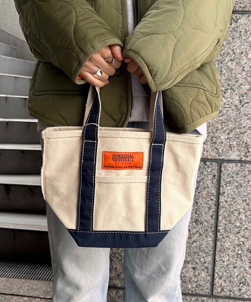 UNIVERSAL OVERALL(ユニバーサルオーバーオール)の「UNIVERSAL OVERALL / UO TOTE BAG(S) / UVO-150(トートバッグ・レディース・グレー/ブラウン/パープル/ベージュ/ネイビー/ブラック・ONESIZE)」の5枚目の写真