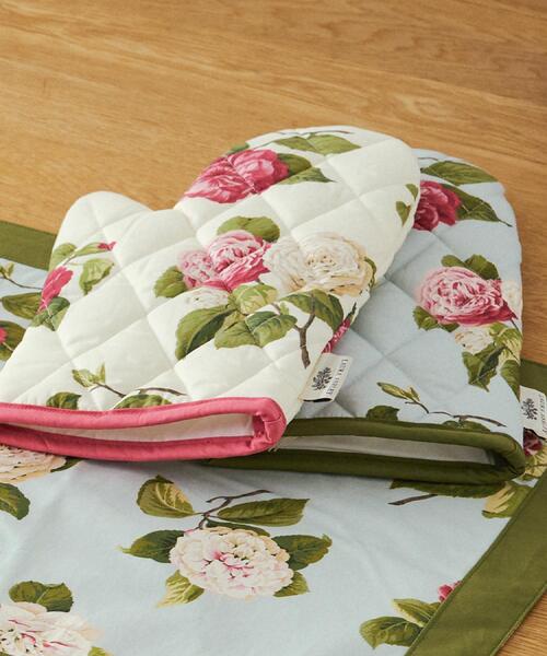 LAURA ASHLEY（ローラアシュレイ）の「カミール柄 ミトン（エプロン・レディース・ブルー系5/アイボリー系・00）」の2枚目の写真