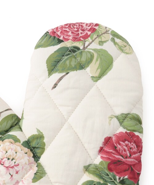 LAURA ASHLEY（ローラアシュレイ）の「カミール柄 ミトン（エプロン・レディース・ブルー系5/アイボリー系・00）」の4枚目の写真