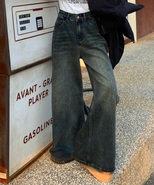 Theater code（シアターコード）の「▲vintage like wide denim pants / ヴィンテージ ライク ワイド デニムパンツ（デニムパンツ・メンズ・ブルー・2/3）」の6枚目の写真