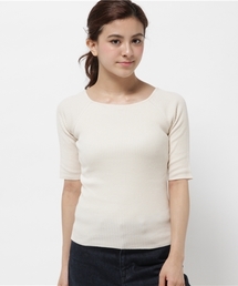 Chico | 【who's who Chico】ボートネックリブニット(ニット/セーター)