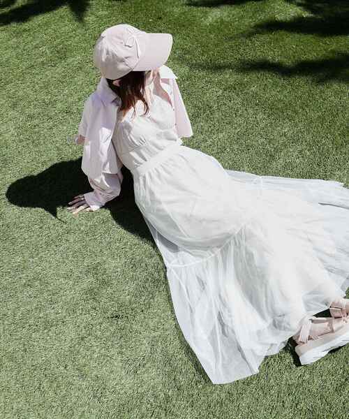 MAJESTIC LEGON（マジェスティックレゴン）の「ボリュームチュールスカート（スカート・レディース・ピンク/アイボリー/ブラック・MEDIUM/SMALL）」の4枚目の写真