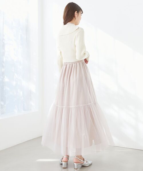 MAJESTIC LEGON（マジェスティックレゴン）の「ボリュームチュールスカート（スカート・レディース・ピンク/アイボリー/ブラック・MEDIUM/SMALL）」の14枚目の写真