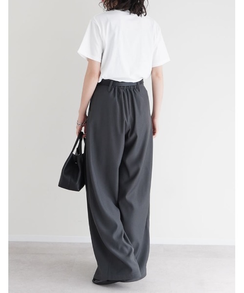 Re:EDIT(リエディ)の「モノクロ風景フォト×シックなフォトプリントT(Tシャツ/カットソー・レディース・ホワイト/ブラック/ホワイト×ブルー/ブラック×ブルー・MEDIUM/LARGE)」の19枚目の写真