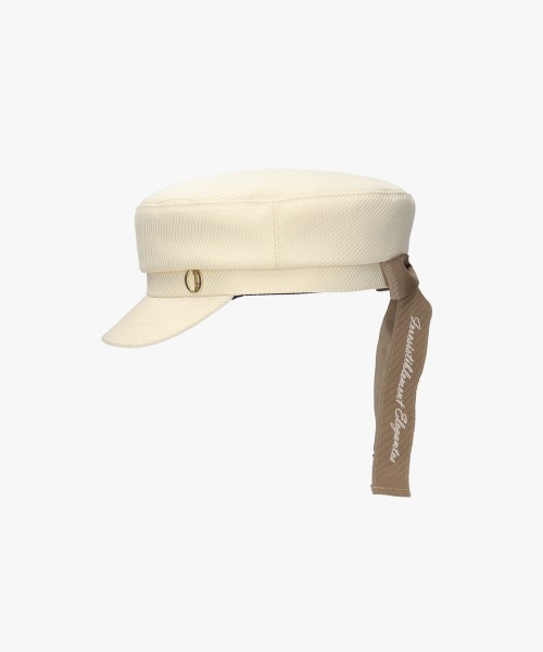 Chapeau d' O Back Ribbon Marine Cas ホワイト Chapeau d' O Back Ribbon Marine Cas | 57.5cm(75) BLACK (01