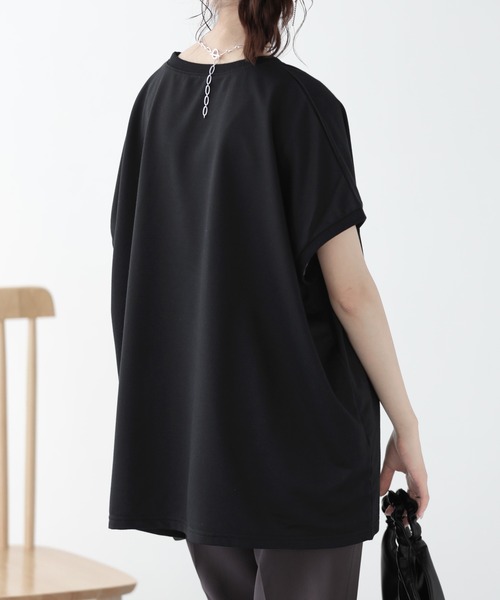 SUNFLOWER EIGHT(サンフラワーエイト)の「ラグランスリーブトップス(Tシャツ/カットソー・レディース・ブラック/ホワイト×ブラック/ホワイト/ブラック×ホワイト・FREE)」の11枚目の写真