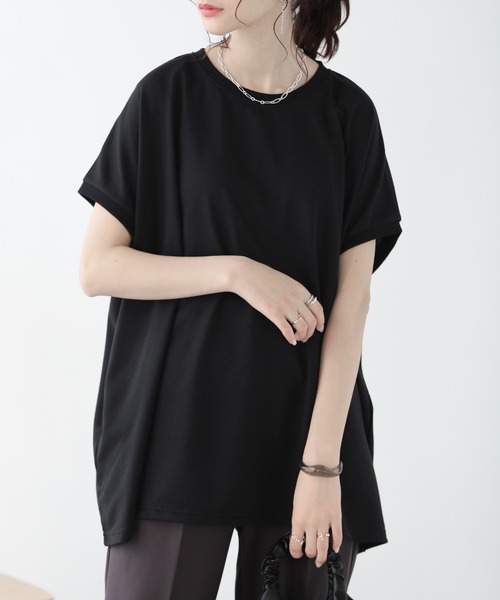 SUNFLOWER EIGHT(サンフラワーエイト)の「ラグランスリーブトップス(Tシャツ/カットソー・レディース・ブラック/ホワイト×ブラック/ホワイト/ブラック×ホワイト・FREE)」の10枚目の写真