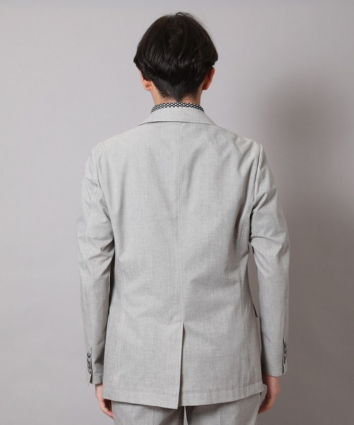 CROWDED CLOSET（クラウデッドクローゼット）の「＜COOL DOTS＞プリントテーラードジャケット（セットアップ対応）（テーラードジャケット・メンズ・グレー/ネイビー/ベージュ・04/03/02/01）」の18枚目の写真