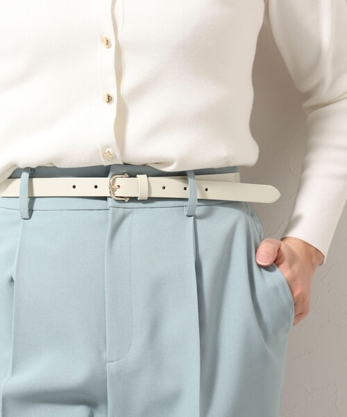 NOLLEY’S（ノーリーズ）の「ビスバックルベルト（ベルト・レディース・シルバー/オフホワイト/ベージュ/ブラック・FREE）」の8枚目の写真