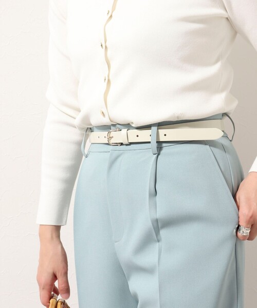 NOLLEY’S（ノーリーズ）の「ビスバックルベルト（ベルト・レディース・シルバー/オフホワイト/ベージュ/ブラック・FREE）」の7枚目の写真