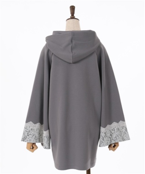 axes femme(アクシーズファム)の「花粉ガードジップ付きポンチョ(Tシャツ/カットソー・レディース・グレー/ベージュ/ミント・FREE)」の8枚目の写真