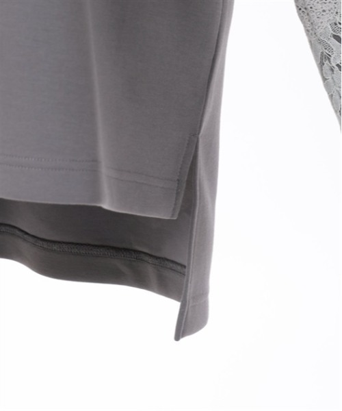 axes femme(アクシーズファム)の「花粉ガードジップ付きポンチョ(Tシャツ/カットソー・レディース・グレー/ベージュ/ミント・FREE)」の10枚目の写真