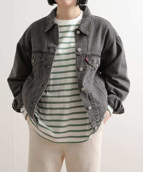 Lee(リー)の「Levi's TRUCKER JACKET(デニムジャケット・レディース・ブラック/インディゴブルー・SMALL)」の1枚目の写真