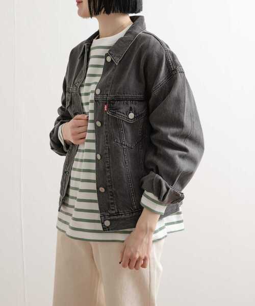 Lee(リー)の「Levi's TRUCKER JACKET(デニムジャケット・レディース・ブラック/インディゴブルー・SMALL)」の3枚目の写真