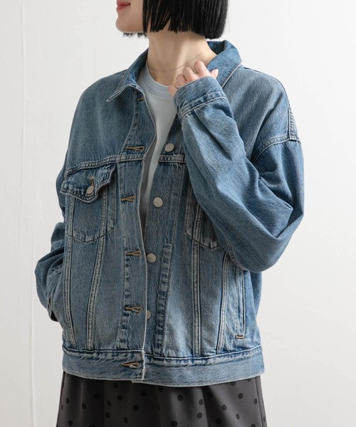 Lee(リー)の「Levi's TRUCKER JACKET(デニムジャケット・レディース・ブラック/インディゴブルー・SMALL)」の14枚目の写真