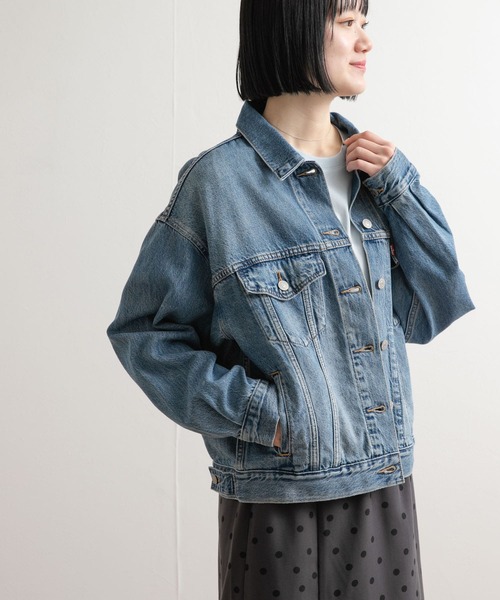 Lee(リー)の「Levi's TRUCKER JACKET(デニムジャケット・レディース・ブラック/インディゴブルー・SMALL)」の20枚目の写真