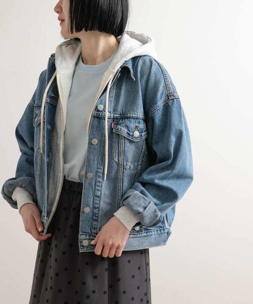 Lee(リー)の「Levi's TRUCKER JACKET(デニムジャケット・レディース・ブラック/インディゴブルー・SMALL)」の21枚目の写真