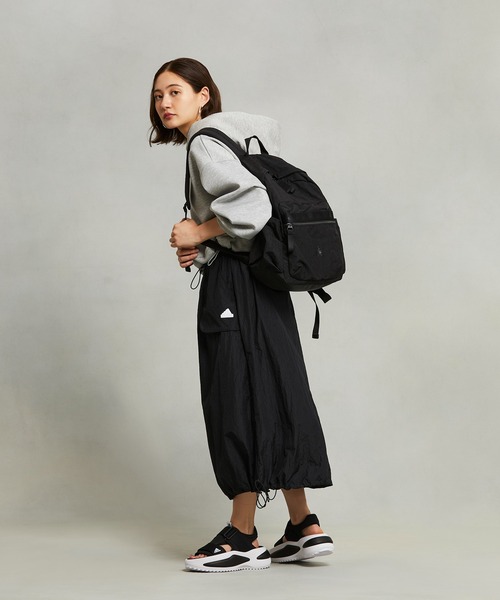 【adidas】W シティ エスケープ ウブン スカート★韓国発 アディダス シティエスケープカーゴスカート ブラックLサイズ