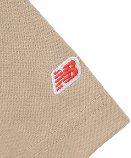 NEW BALANCE(ニューバランス)の「吸水速乾 Linear logo Block ショートスリーブTシャツ(Tシャツ/カットソー・キッズ・ブラック/ライトベージュ/ミント・130/140/150/160)」の9枚目の写真