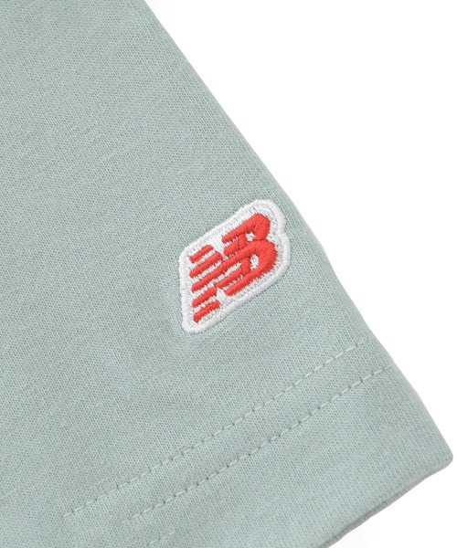 NEW BALANCE(ニューバランス)の「吸水速乾 Linear logo Block ショートスリーブTシャツ(Tシャツ/カットソー・キッズ・ブラック/ライトベージュ/ミント・130/140/150/160)」の12枚目の写真