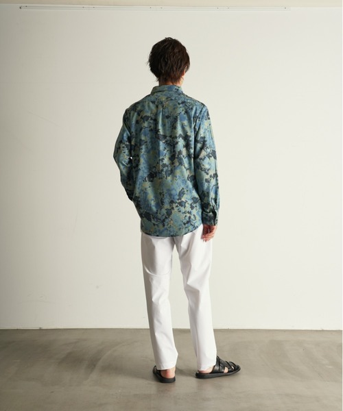 CUSTOM CULTURE（カスタムカルチャー）の「【Custom Culture】 プリントウォッシャブルレーヨンシャツ（シャツ/ブラウス・メンズ・ブラック系その他/オレンジ系/ホワイト系その他/ブルー系その他・3/2）」の14枚目の写真