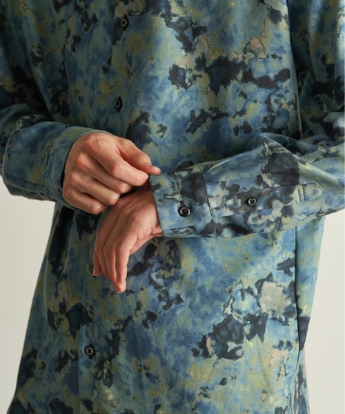 CUSTOM CULTURE（カスタムカルチャー）の「【Custom Culture】 プリントウォッシャブルレーヨンシャツ（シャツ/ブラウス・メンズ・ブラック系その他/オレンジ系/ホワイト系その他/ブルー系その他・3/2）」の16枚目の写真