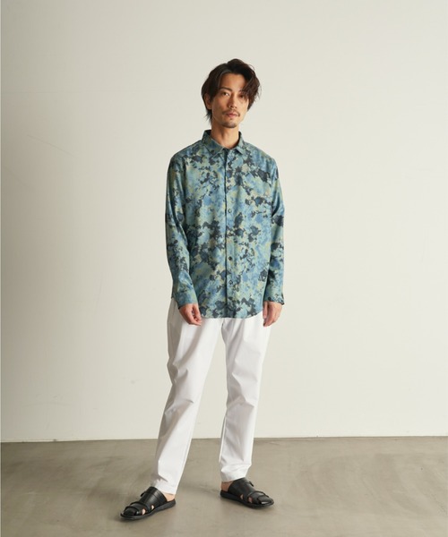 CUSTOM CULTURE（カスタムカルチャー）の「【Custom Culture】 プリントウォッシャブルレーヨンシャツ（シャツ/ブラウス・メンズ・ブラック系その他/オレンジ系/ホワイト系その他/ブルー系その他・3/2）」の13枚目の写真