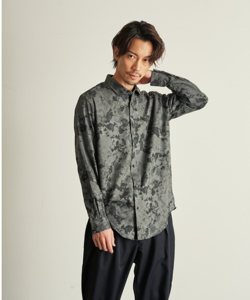 CUSTOM CULTURE（カスタムカルチャー）の「【Custom Culture】 プリントウォッシャブルレーヨンシャツ（シャツ/ブラウス・メンズ・ブラック系その他/オレンジ系/ホワイト系その他/ブルー系その他・3/2）」の9枚目の写真