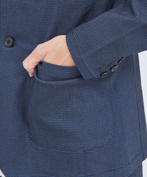 ABAHOUSE GRAY(アバハウスグレイ)の「【上下2点セット/セットアップ対応】ハイパーストレッチ バーズアイ セットアップ / スーツ(セットアップ・メンズ・グレイッシュベージュ/チャコールグレー/ネイビー/ブルー・44/50/48/46)」の11枚目の写真