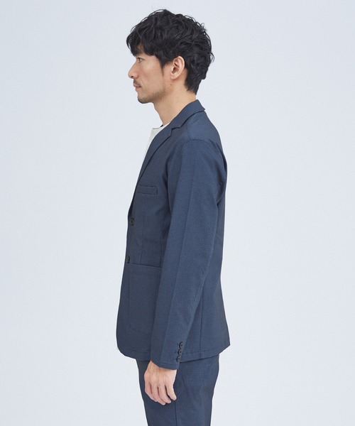 ABAHOUSE GRAY(アバハウスグレイ)の「【上下2点セット/セットアップ対応】ハイパーストレッチ バーズアイ セットアップ / スーツ(セットアップ・メンズ・グレイッシュベージュ/チャコールグレー/ネイビー/ブルー・44/50/48/46)」の7枚目の写真