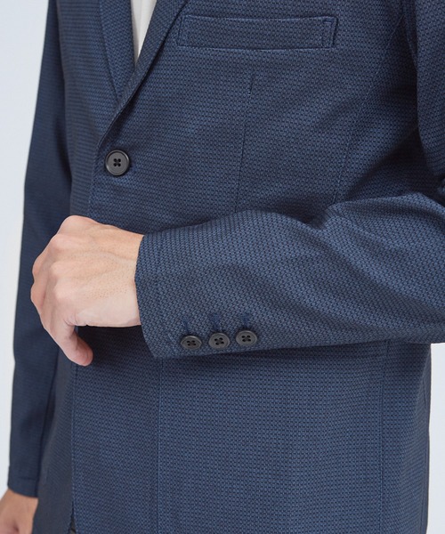 ABAHOUSE GRAY(アバハウスグレイ)の「【上下2点セット/セットアップ対応】ハイパーストレッチ バーズアイ セットアップ / スーツ(セットアップ・メンズ・グレイッシュベージュ/チャコールグレー/ネイビー/ブルー・44/50/48/46)」の10枚目の写真