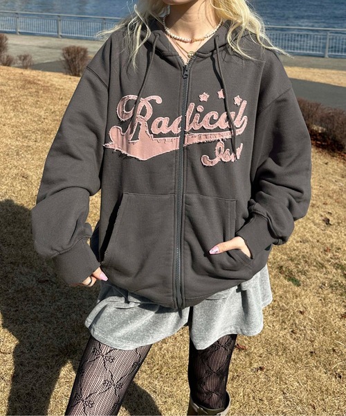 sedacle（セダクル）の「フリンジロゴジップパーカー（パーカー