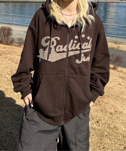 フリンジロゴジップパーカー（パーカー）｜sedacle（セダクル）の