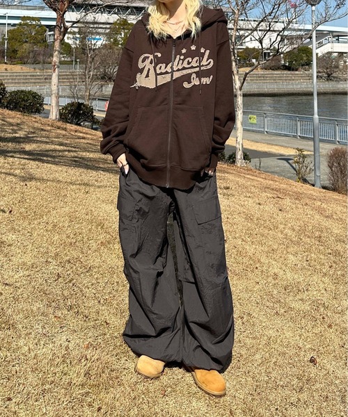 フリンジロゴジップパーカー（パーカー）｜sedacle（セダクル）の