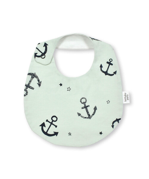 birthday party（バースデイパーティー）の「【お揃い】天竺イカリプリントスタイ（スタイ/よだれかけ・キッズ・ホワイト系その他/グリーン系その他・FREE）」の3枚目の写真