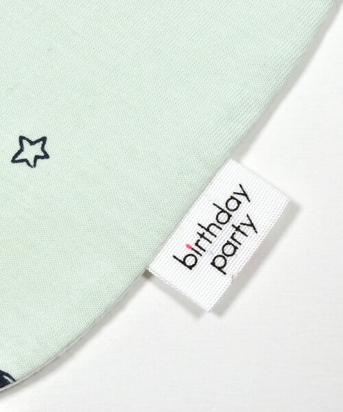 birthday party（バースデイパーティー）の「【お揃い】天竺イカリプリントスタイ（スタイ/よだれかけ・キッズ・ホワイト系その他/グリーン系その他・FREE）」の6枚目の写真