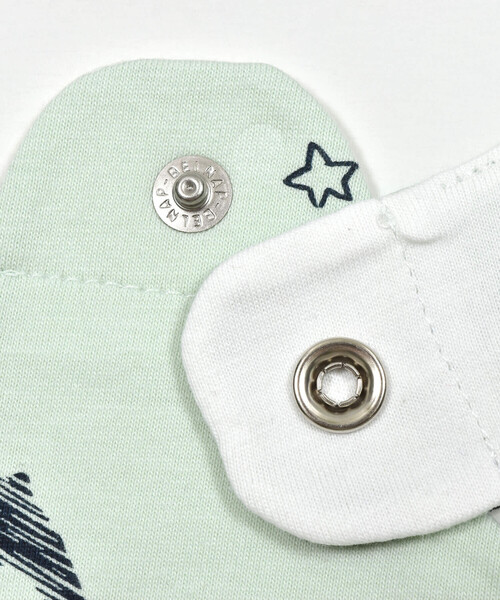 birthday party（バースデイパーティー）の「【お揃い】天竺イカリプリントスタイ（スタイ/よだれかけ・キッズ・ホワイト系その他/グリーン系その他・FREE）」の7枚目の写真