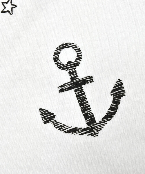 birthday party（バースデイパーティー）の「【お揃い】天竺イカリプリントスタイ（スタイ/よだれかけ・キッズ・ホワイト系その他/グリーン系その他・FREE）」の10枚目の写真